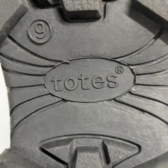 Totes Men's Black Boots size 9 totes brand - Picture 8 of 8